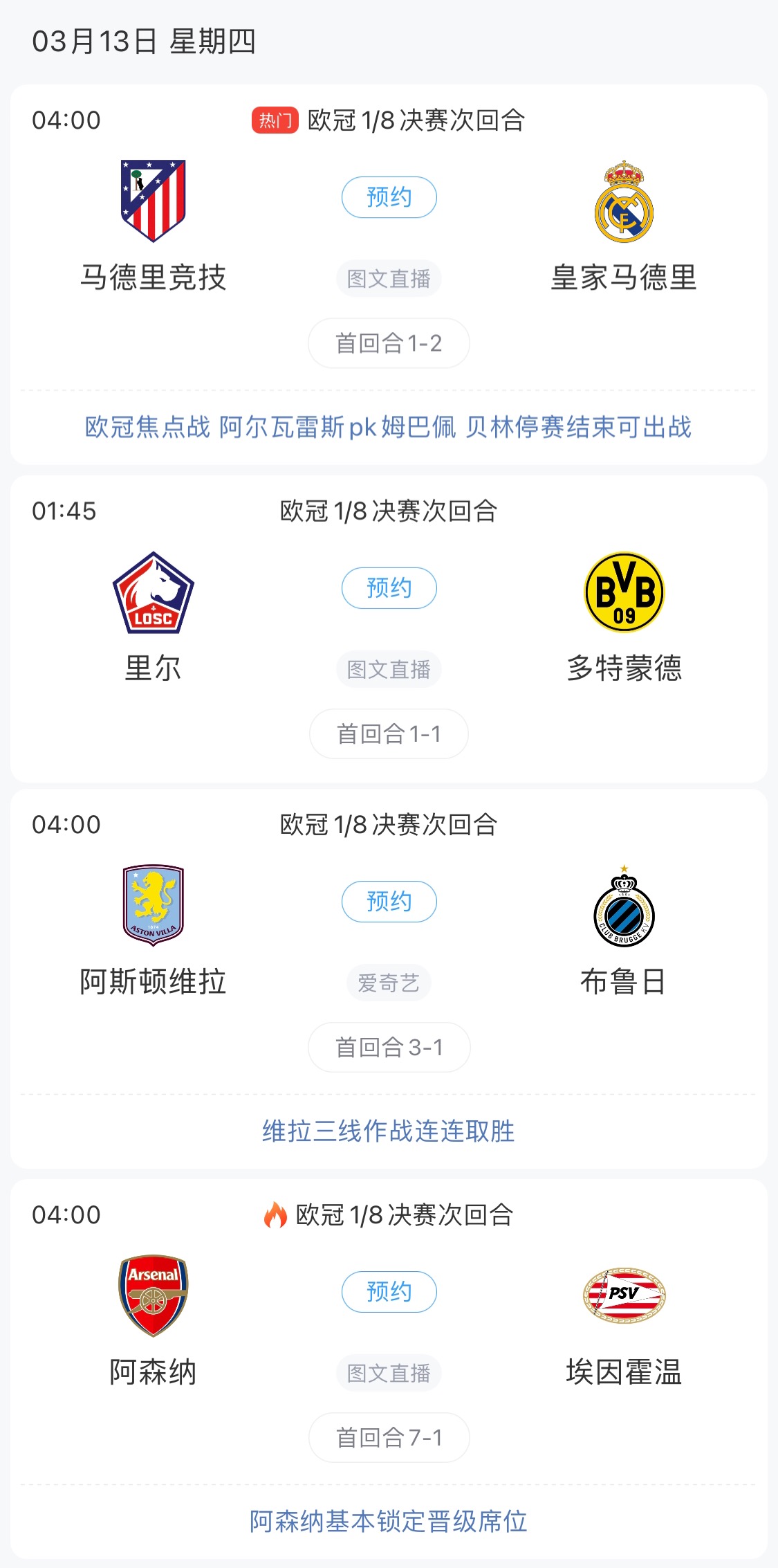 歐冠8強(qiáng)最后4個席位！皇馬戰(zhàn)馬競，首回合迷失的姆巴佩能否爆發(fā)？