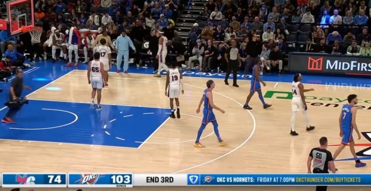 多名主力輪休！雷霆三節(jié)破百 103-74領先76人29分