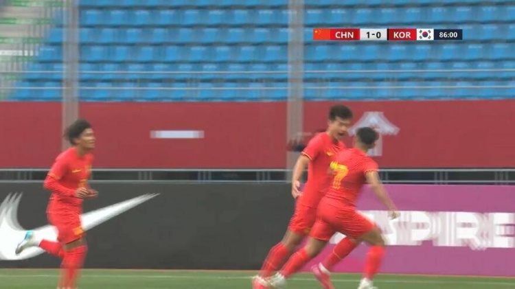 U22國足1-0韓國全場數據：控球率49%落后韓國，10射7正領先對手
